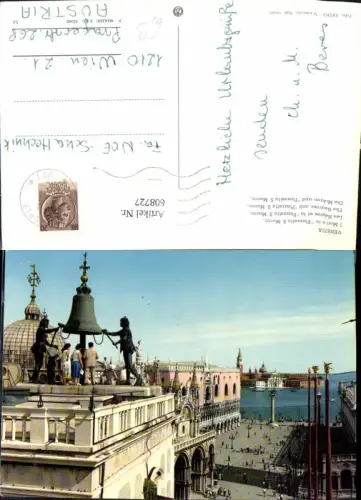 608727,Italy Venezia Venedig I Mori e la Piazzetta S. Marco Mohren Markusplatz