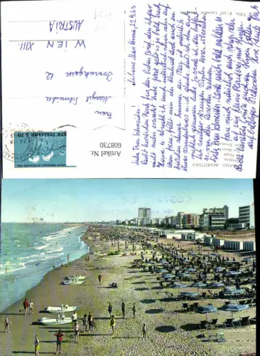 608730,Italy Milano Marittima Spiaggia Strand Strandleben