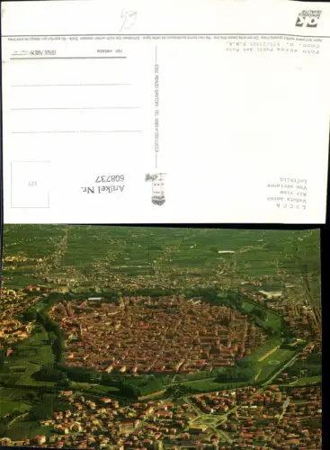 608737,Luftbild Veduta aerea Lucca Italy