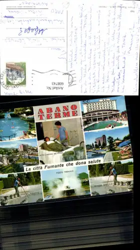 608743,Mehrbild Ak Abano Therme La Citta Fumante che dona slute Italy