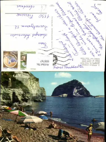 608747,Italy S. Angelo d Ischia Spiaggia di Cava Grado Strand Strandleben