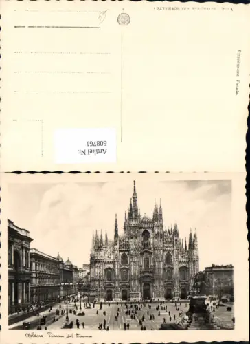608761,Foto Ak Milano Mailand Piazza del Duomo Domplatz Dom Italy
