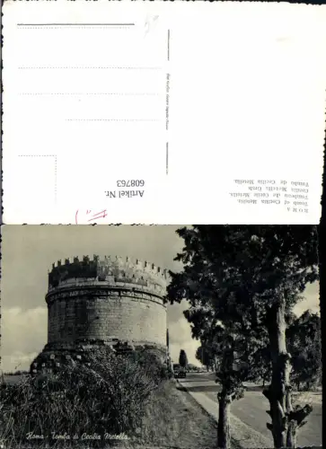 608763,Italy Roma Rom Tomba di Cecilia Metella Grab