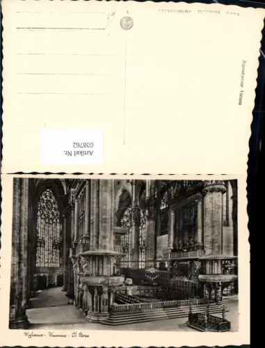 608762,Foto Ak Milano Mailand Dom Duomo Il Coro Innenansicht Chor Italy