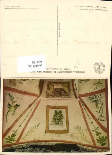 608768,Italy Roma Rom Catacombe di S. Callisto Fresko Wandmalerei