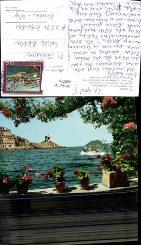 608776,Italy Alassio La cappelletta e L isola Gallinara Kapelle Boot
