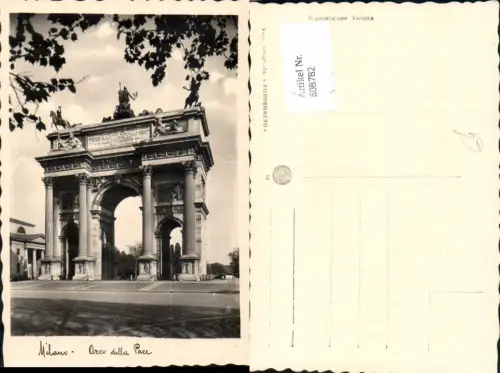 608782,Foto Ak Milano Mailand Arco della Pace Italy