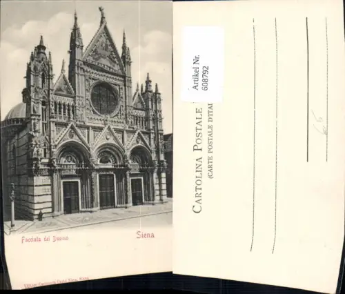 608792,Italy Siena Facciata del Duomo Dom