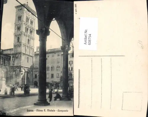 608794,Italy Lucca Chiesa S. Michele Campanile Kirche