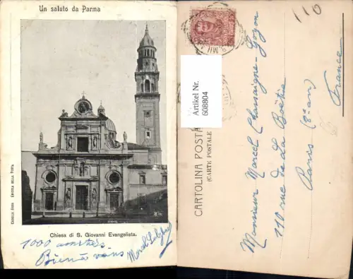 608804,Italy Un saluto da Parma Chiesa di S. Giovanni Evangelista Kirche