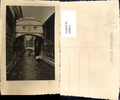 608812,Foto Ak Venezia Venedig Brücke Italy