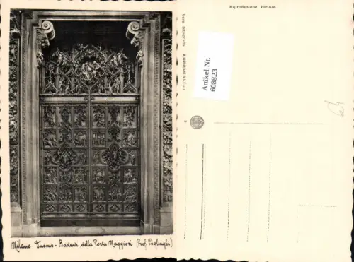 608823,Foto Ak Milano Mailand Duomo Battenti della Porta Maggiori Tür Italy