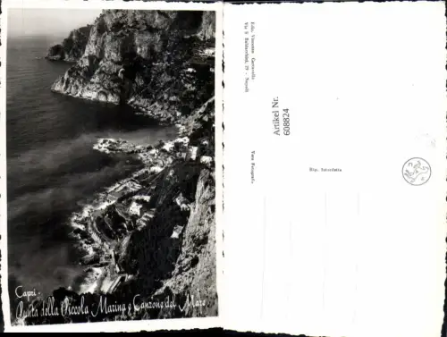 608824,Foto Ak Capri Punta della Piccola Marina e Canzone del Mare Italy