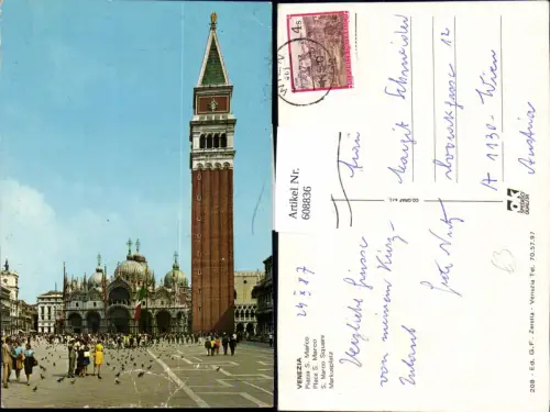 608836,Italy Venezia Venedig Piazza S. Marco Markusplatz