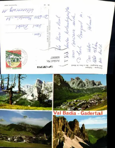 608907,Mehrbild Ak Corvara Colfosco Sass Songher Bec e Dent de Midi Italy