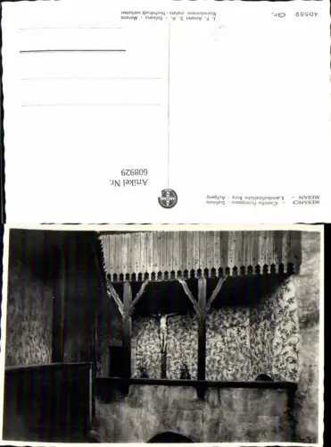 608929,Foto Ak Merano Meran Castello Principesco Scalinata Aufgang Italy