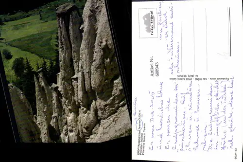 608943,Erdpyramiden b. Terenten Pustertal Südtirol Piramidi di terra Terento Italy