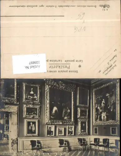 609897,Firenze Florenz Galleria Pitti Interno della sala Madonna Seggiola pub NPG