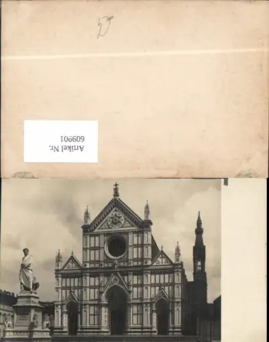 609901,Foto-AK Firenze Florenz Facciata di S. Croce pub NPG