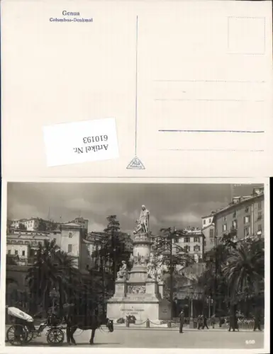610193,Genova Genua Columbus Denkmal Kolumbus Kutsche
