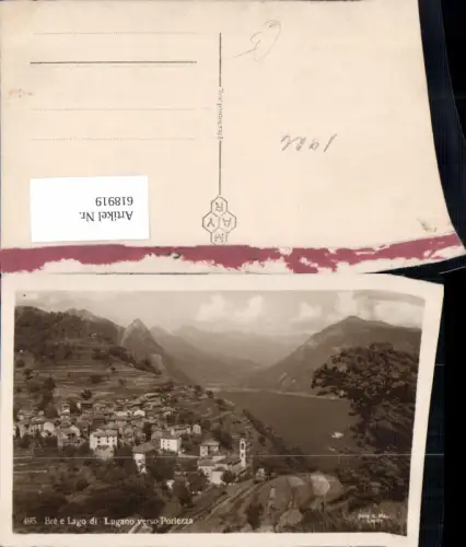 618919,Foto Ak Bre e Lago di Lugano verso Porlessa Italy