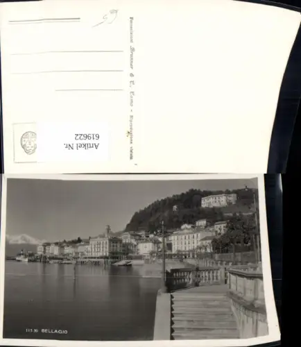 619622,Foto Ak Bellagio Ansicht Ufer Italy