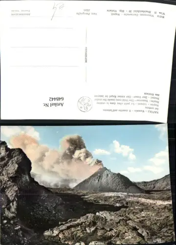 648442,Foto Ak Napoli Neapel Vesuvio Vulkan Kleiner Kegel im inneren d. Kraters Italy