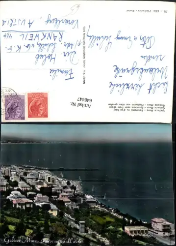 648447,Gabicce Mare Panorama vu d en haut Italy