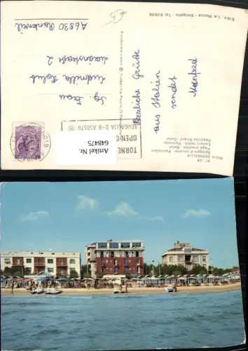 648475,Senigallia Spiaggia di Levante Particolare Strand Strandleben Italy