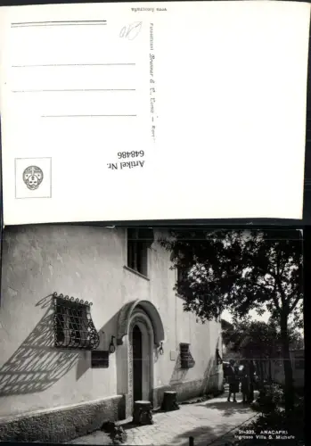648486,Anacapri Ingresso Villa S. Michele Italy