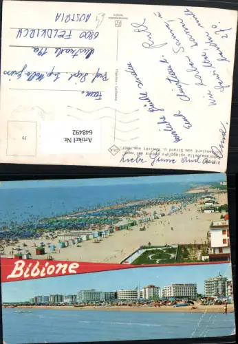 648492,Mehrbild Ak Bibione Strand Strandleben Italy