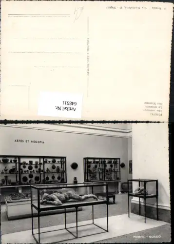 648511,Foto Ak Pompei Museum Museo Artes et Negotia Italy