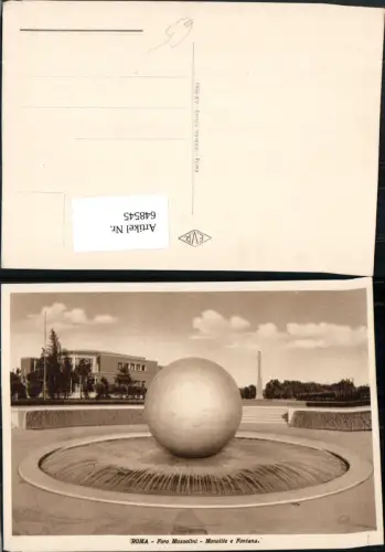 648545,Roma Rom Foro Mussolini Monolite e Fontana Brunnen Italy