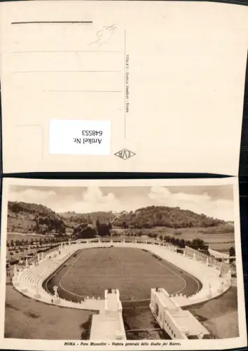 648553,Roma Rom Foro Mussolini Veduta generale dello Stadio del Marmi Stadion Italy