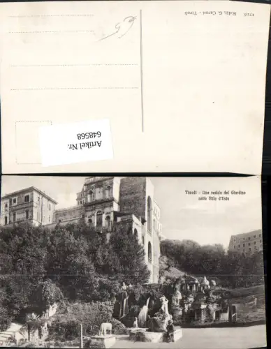648568,Tivoli Una veduta del Giardino nella Villa d Este Italy