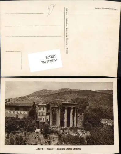 648571,Tivoli Tempio della Sibilla Tempel Italy