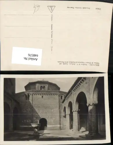 648576,Foto Ak Bologna Basilica di S. Stefano Basilika Brunnen Italy