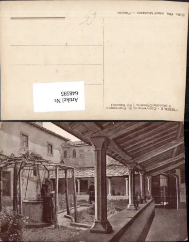 648595,Fiesole Convento di S. Francesco il piccolo Chiostro Kreuzgang Italy