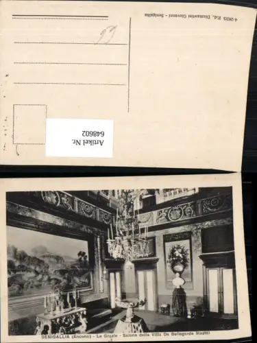 648602,Senigallia Ancona Le Grazie Salone della Villa De Bellegarde Mastai Interieur Italy