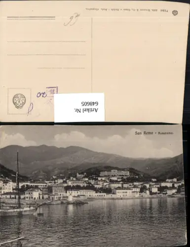 648605,San Remo Sanremo Panorama Italy