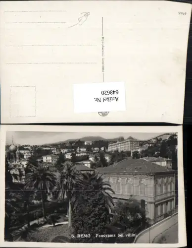 648620,San Remo Sanremo Panorama dei villini Palmen Italy