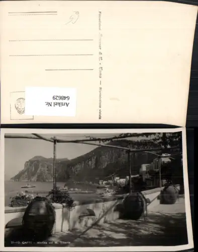 648629,Foto Ak Capri Marina col M. Tiberio Italy
