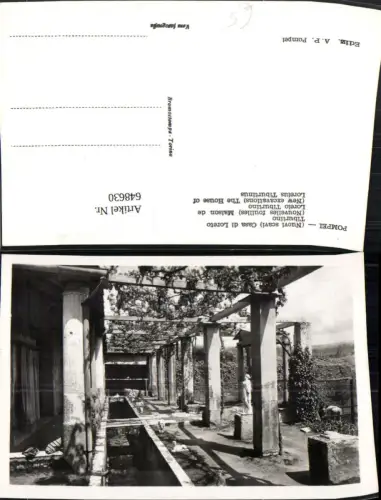 648630,Foto Ak Pompei Casa di Loreto Tiburtino Italy