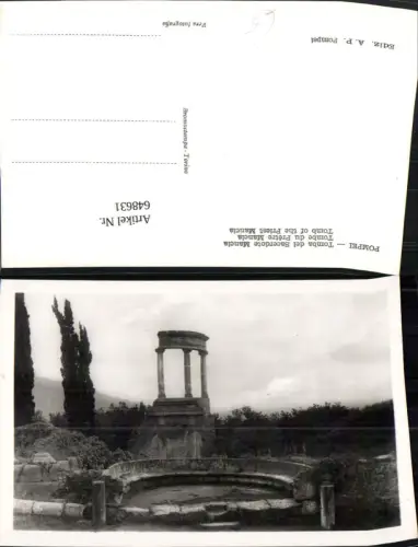 648631,Foto Ak Pompei Tomba del Sacerdote Mancia Italy