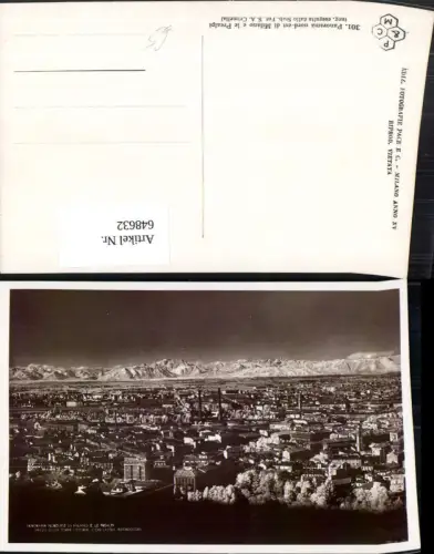 648632,Foto Ak Panorama nord-est di Milano Mailand e le Prealpi Italy