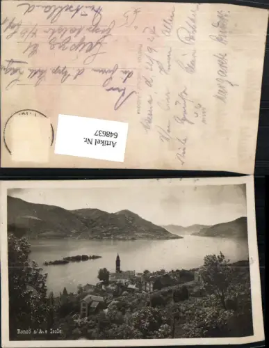 648637,Foto Ak Ronco sopra Ascona Isole di Brissago Italy