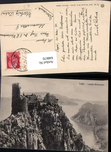 648670,Capri Castello Barbarosso Italy