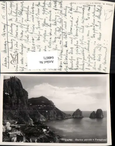 648671,Foto Ak Capri Marina piccola e Faraglioni Küste Italy