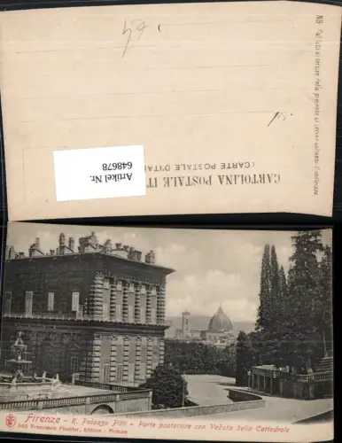 648678,Firenze Florenz R. Palazzo Pitti Veduta della Cattedrale Italy