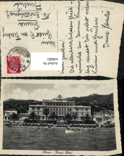648682,Foto Ak Alassio Grand Hotel Strandleben Boot Italy